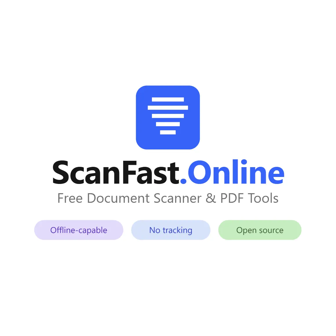 Free Scane R ScanFast.online — Free Document Scanner & PDF Tools